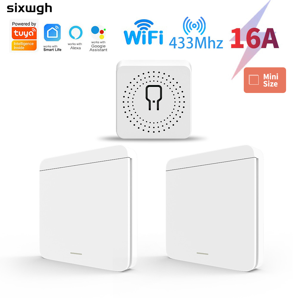 Công tắc thông minh WiFi 16A Tuya công tắc mini Công tắc điều khiển từ xa Công tắc không dây 16A hỗ 