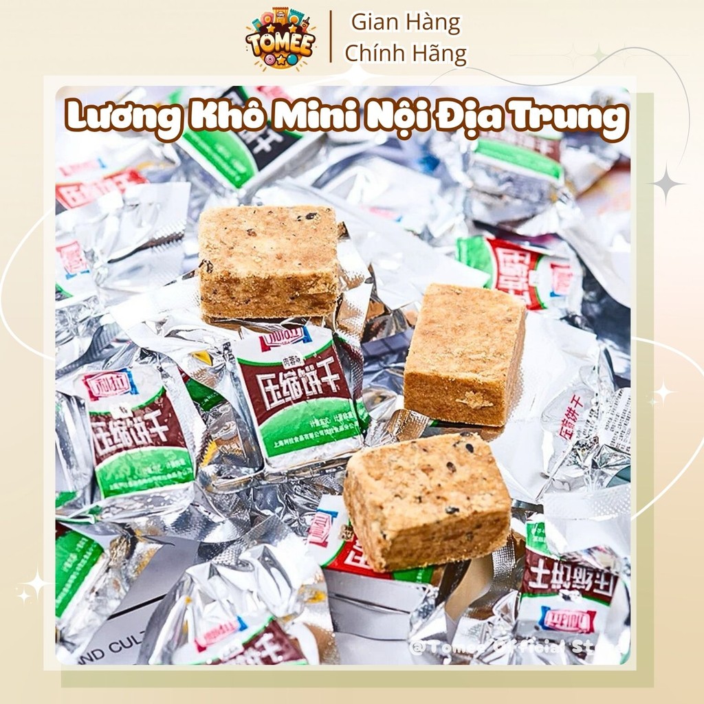 (Lẻ 5 Cái) Lương Khô Mini Đủ Vị - Lương Khô Nén Lila Thượng Hải, đồ ăn vặt Nội Địa AVLS