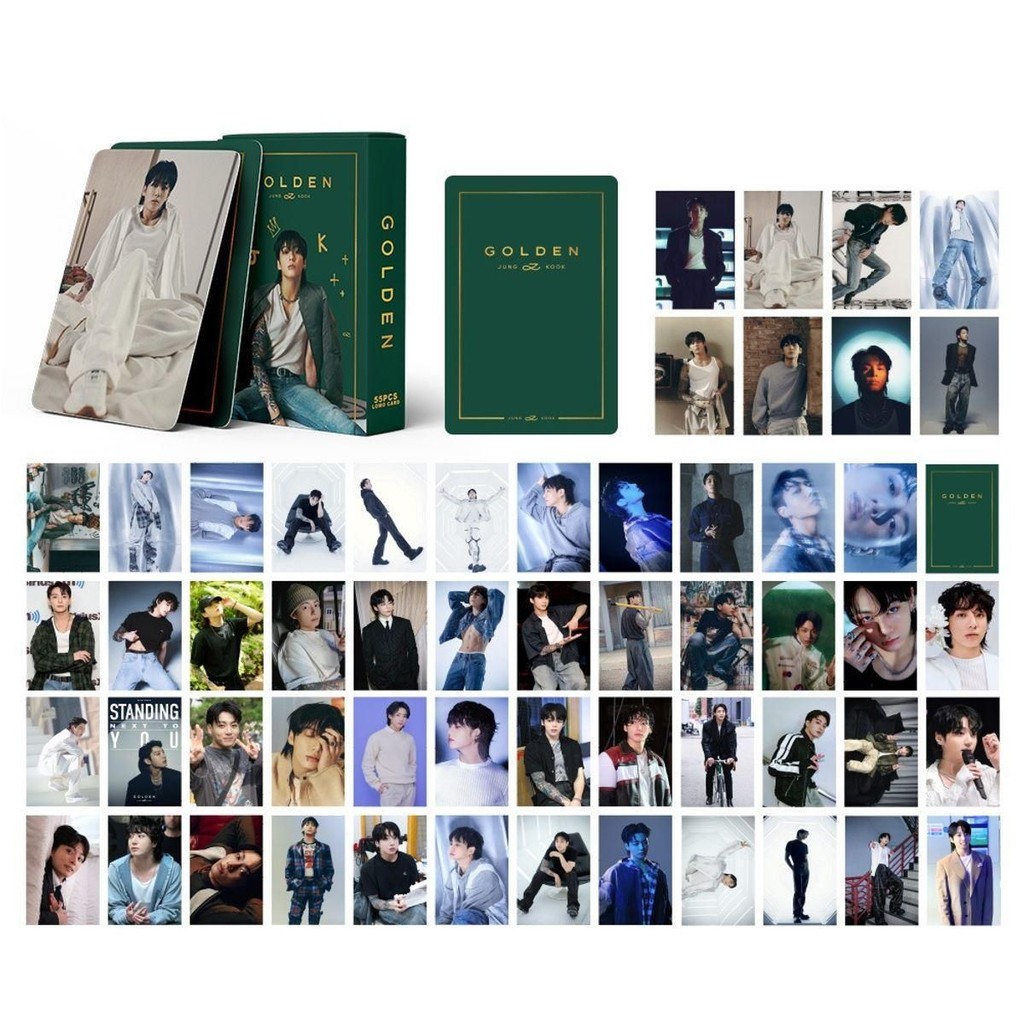 55 Card Jungkook BT S Lomo Jungkook Golden [Phụ Kiện Kpop]