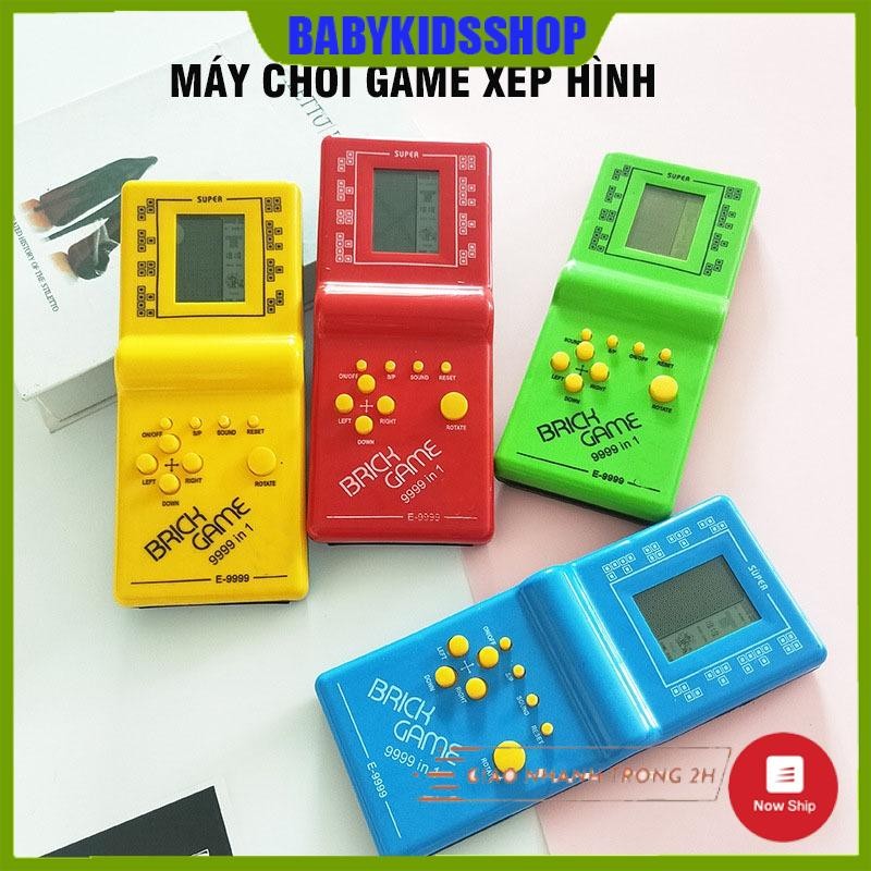 Đồ chơi Máy điện tử chơi game xếp hình cầm tay nhiều trò Brick Game huyền thoại ký ức tuổi thơ