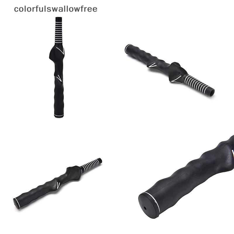 Colorswallowfree Golf Club Swing Training Grip Hỗ trợ thực hành Cao su Tay phải Golfer ABC