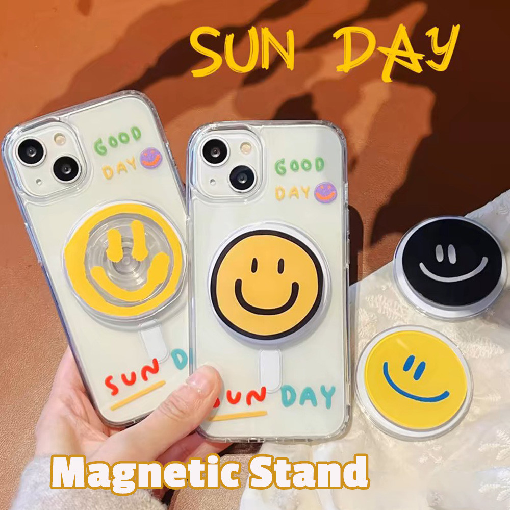 Hàn Quốc Cười Doodle Mặt Cười Điện Thoại Từ Tính Griptok Grip Tok Đứng Điện Thoại Griptok Tok Đứng Ố