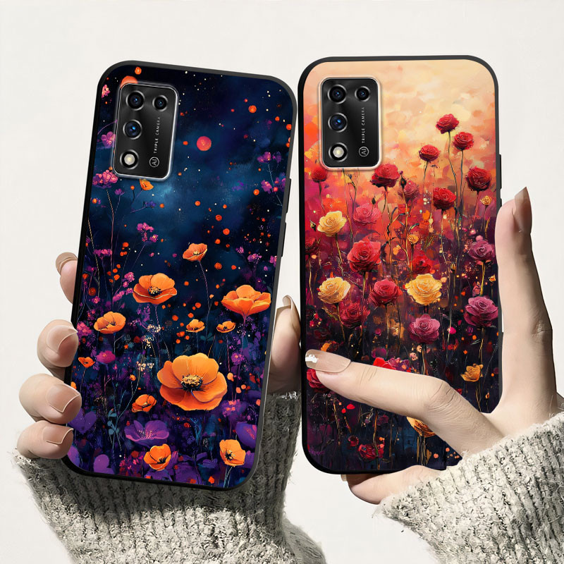 Vỏ Thời Trang Cho ZTE Blade Libero 5G III II Ốp Lưng In Màu Hoa Silicon Mềm TPU Vỏ Điện Thoại Chống 