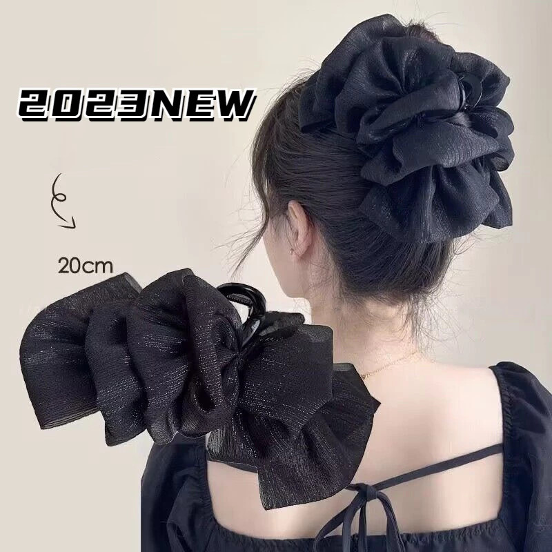 Kẹp tóc nơ tiểu thư LASSY cặp tóc nơ tiểu thư to phong cách hàn quốc [KHO3]