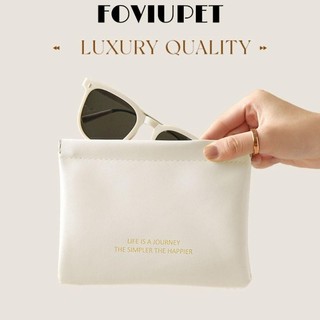 FOVIUPET  Túi trang điểm son môi , Túi đựng mỹ phẩm Mini PU, Túi đựng chìa khóa du lịch cầm tay đơn giản thời trang Túi nhỏ dành cho nữ bé gái
