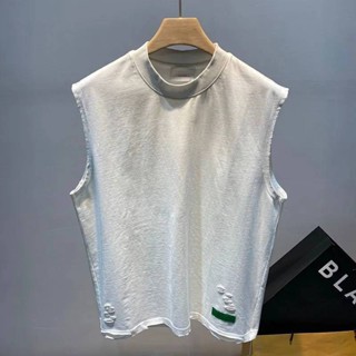   Giảm giá hấp dẫn  Áo vest vintage rách mới 2025 cho nam áo phông không tay mùa hè phong cách retro Mỹ thể thao đa năng áo gile đẹp 