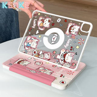 kenke ipad ốp lưng Phim hoạt hình hoa văn dễ thương Vỏ máy tính bảng từ tính 2025 ipad 11th A16 gen 10 (M4) pro 13 inch pro 11 mini 6 A17 pro gen 7 8 9 (10.2) air 4th air 5 6 7 M2 Air 11 M3 air 13 pro 12.9 case ipad Có khóa, Hỗ trợ bút chì chụp bên phải