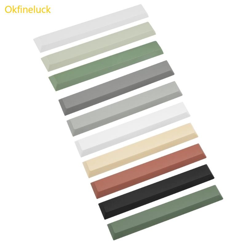 OKFI 1 PBT Spacebar Keycap 6 25u 6 25X 7u Space Keycap DSA Profile Keycap Cho Bàn Phím Cơ Màu Tùy Ch