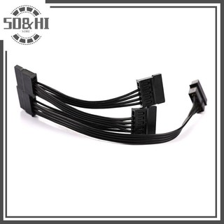 Dây cáp chia nguồn ổ cứng SD&HI DIY Molex 4pin IDE 1 đến 5 SATA 15Pin (vn)