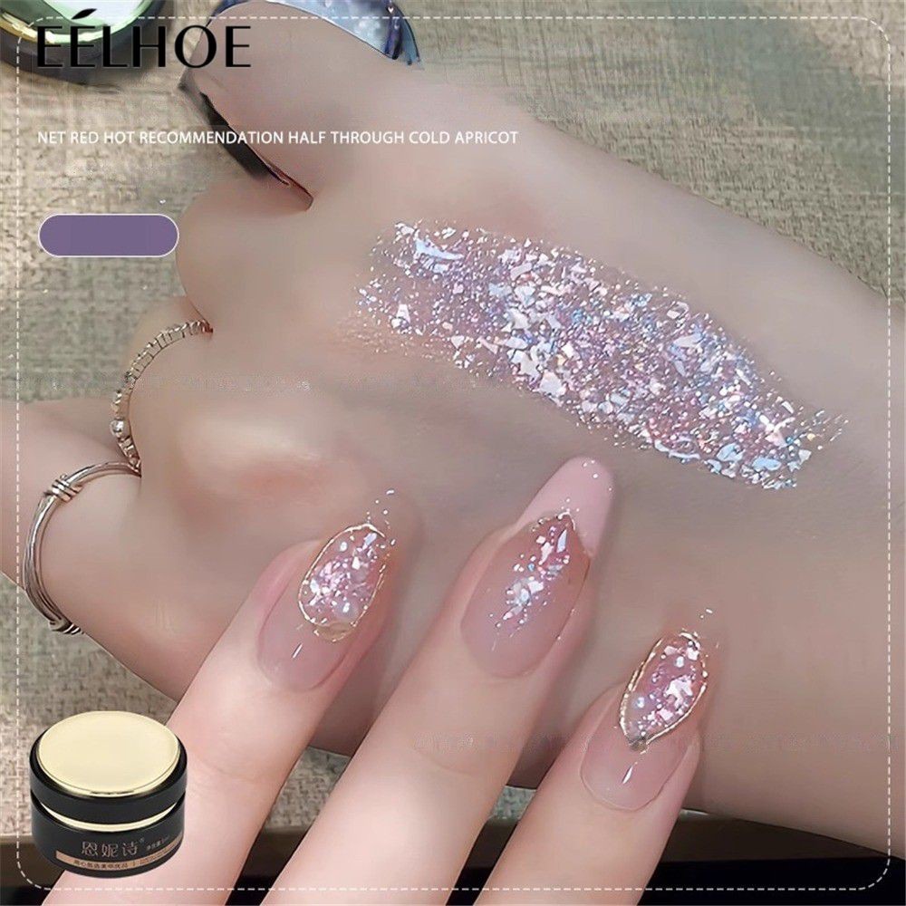 Annies Shell Nail Polish Gel 2025 Mới Opal Sequins Fine Flash Nail Polish Keo