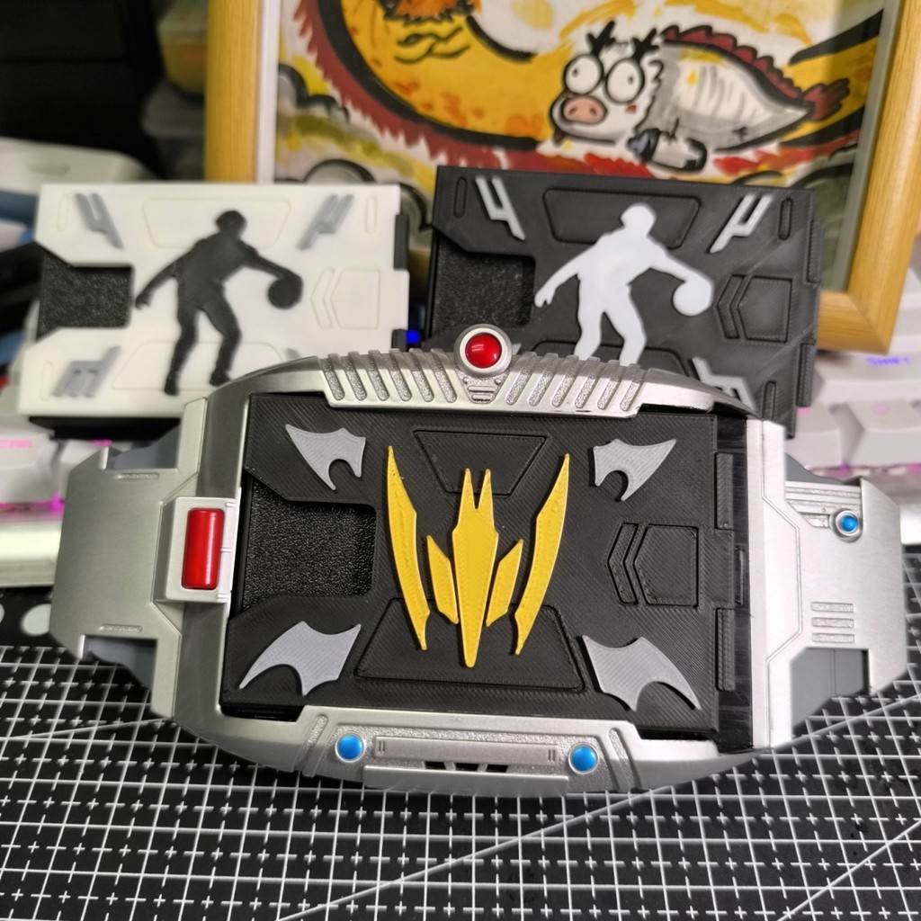 【Fast shipping】kamen rider hộp đựng card box Hộp in màu 3D Simple version of the transformation belt