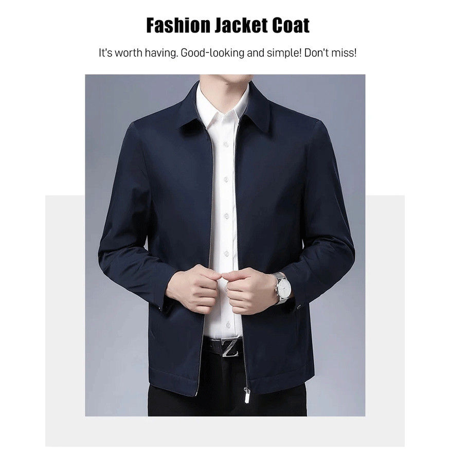 Men's casual jacket Middle-Aged Business Lapel Jacket