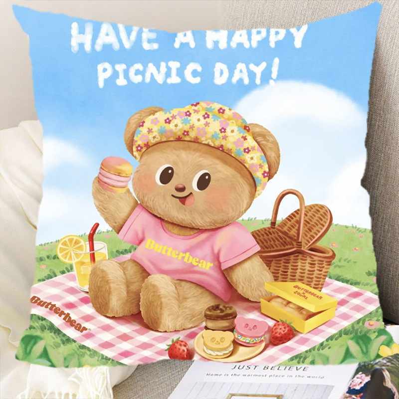 Butterbear Butterbear Sofa Gối Phòng Ngủ Đệm Dễ Thương Quà Tặng Sinh Nhật Hoạt Hình Gối Dễ Thương