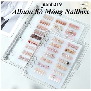  Album Sổ đựng móng mẫu nailbox Sổ trưng bày móng mẫu Album đựng nail box trưng bày móng tay 