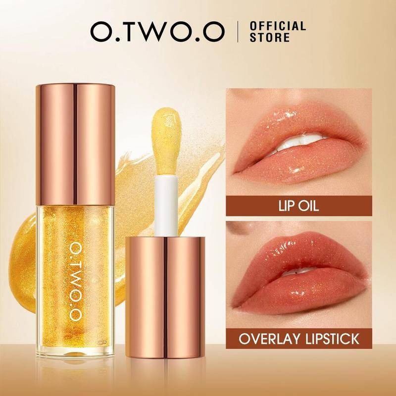 O TWO O Oil Lipbalm Sửa chữa dưỡng ẩm cao Gloss Muscles Giảm nếp nhăn môi Cọ hoa Son bóng Dầu chăm s