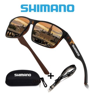 Kính râm phân cực nam SHIMANO dành cho thể thao và câu cá ngoài trời - Bảo vệ UV 400 và ống kính đầy màu sắc