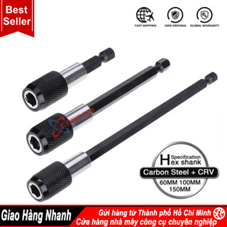 Đầu Nối Bắn Vít Dài 60mm 90mm 150mm - Thanh Nối Dài mũi vít cho Tua Vít máy bắn vít Chuôi lục giác 6.35mm