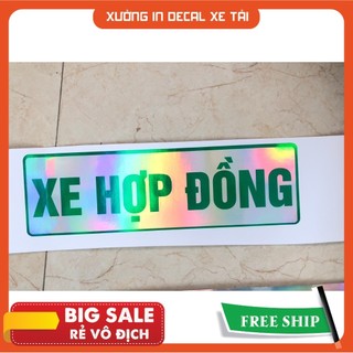 Tem decal Phản Quang Xe Hợp Đồng, DÁN taxi, xe du lịch...decal chống nước chống phai màu (SL:1 cái)