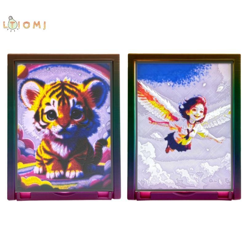 [LTIOMJ] 1 Bộ PLA Basic Lithophane Bundle 3D In Lithophane Ảnh Cho Bambu Lab Lithophane LED Panel CM