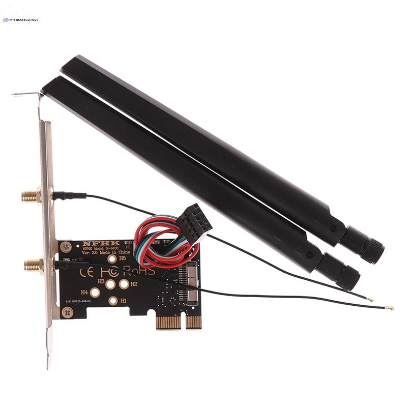 Cod PCIe x1 sang BCM94360CS2 Mô-đun WiFi Bộ chuyển đổi thẻ mạng không dây Bộ chuyển đổi thẻ mới