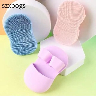 Bàn chải rửa mặt SZXBOGS, Bàn chải làm sạch Bàn chải silicon Mini bằng silicon, Bàn chải làm sạch lỗ chân lông làm sạch da mặt