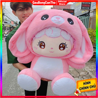 Baby Three Hồng Gấu Bông Cao Cấp Lông Mềm Mịn