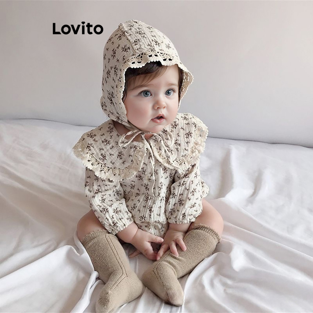 Bodysuit ren hoạ tiết hoa nhí phong cách thường ngày LNA76066