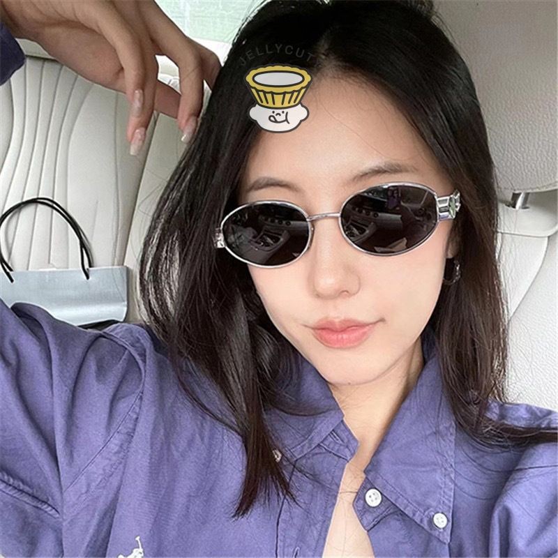 🍥jellycuty🍥Kính râm cổ điển kính hip-hop cá tính dành cho nam / nữ kính râm mô hình khung nhỏ thời trang | BigBuy360 - bigbuy360.vn