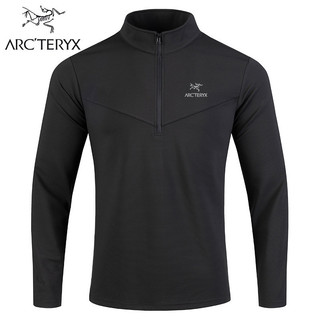 Áo nam dài tay ngoài trời ARC 'TERYX, co giãn, thoáng khí, khô nhanh, thể thao và giải trí nửa dây kéo dành cho nam