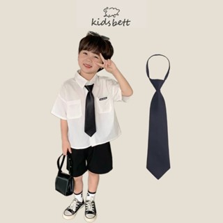 Cà vạt cho bé trai bé gái Kidsbett bản nhỏ caravat ngắn thắt sẵn - Cà vạt thắt sẵn