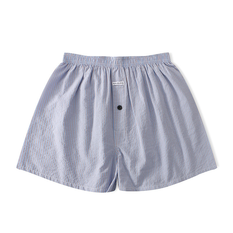 Nam Cotton Dệt Kim Sọc Quần Short Thoải Mái Rời Thể Thao Thanh Niên Thoáng Khí Mũi Tên Quần B6007