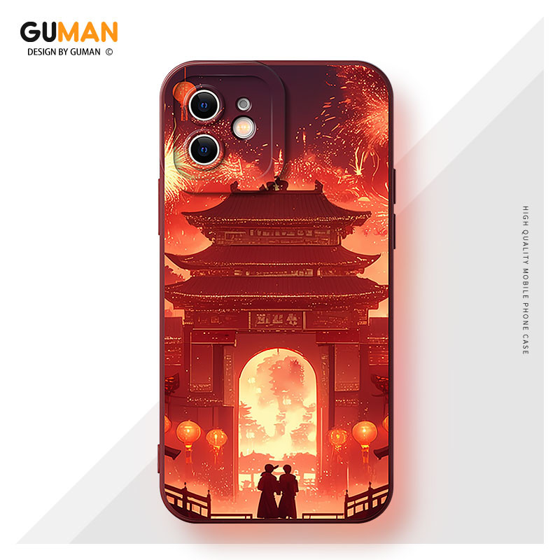 Guman Ốp lưng năm mới ngày tết kute nam nữ ngộ nghĩnh mềm  iPhone 16 15 14 13 12 11 PRO MAX SE 2020 