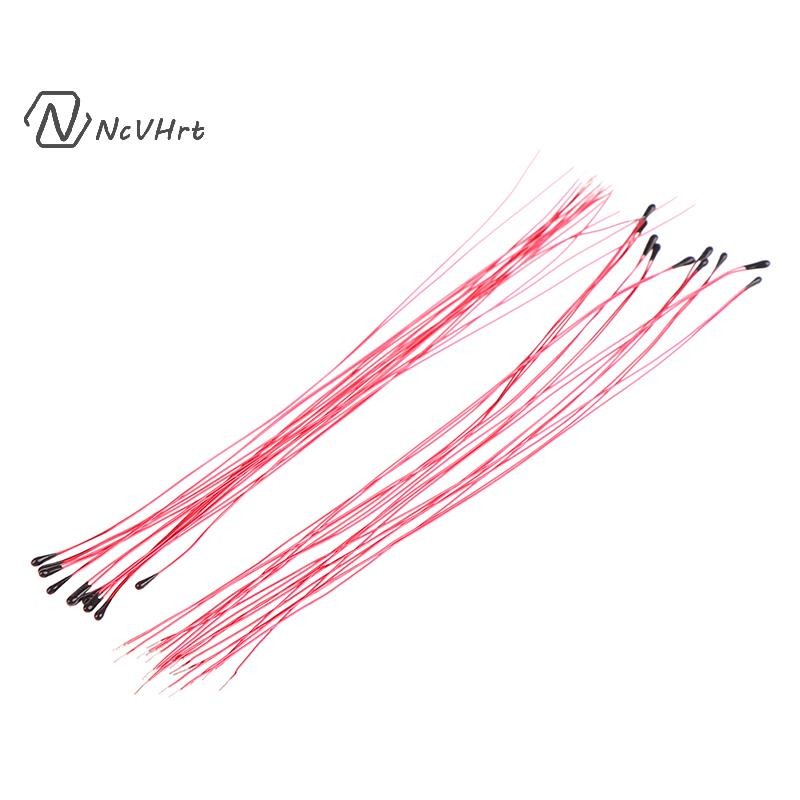 NcVHrt 10 Chiếc Điện Trở Nhiệt Điện Trở NTC MF52B 10K 100K Dây Đeo Đầu Dò B3470 B3380 B3950 B3435 B 