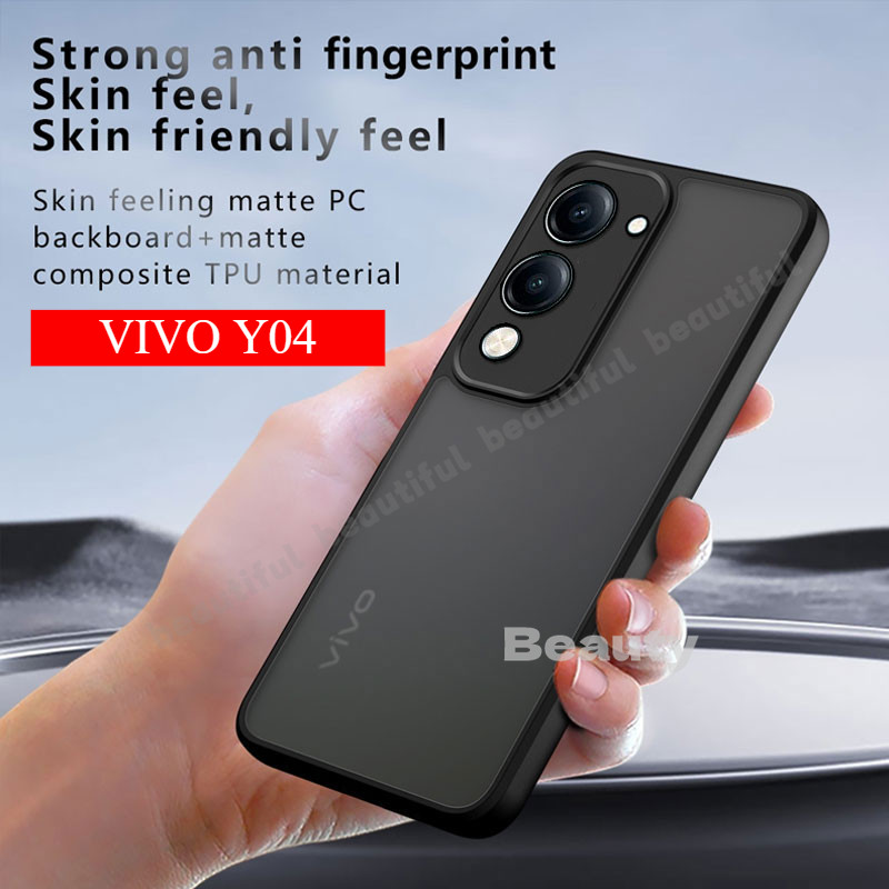 Ốp Lưng Vivo Y04 4G 2025 Ốp Lưng Siêu Mỏng Mờ Trong Suốt Bảo Vệ Toàn Diện Cho Vivo Y 04 Y04 Y29S Y 2