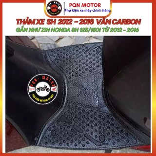 Thảm Để Chân Sh 2012 - 2016, Sh 125/150i Vân Carbon Chính Hãng Aristar. Thảm Sh 2012 - 2016