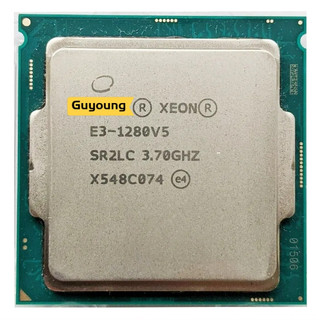 YZX Xeon E3 1280 V5 E3 1280V5 E3-1280V5 E3-1280 V5 Bộ xử lý CPU 3.7GHz Quad Core LGA1151