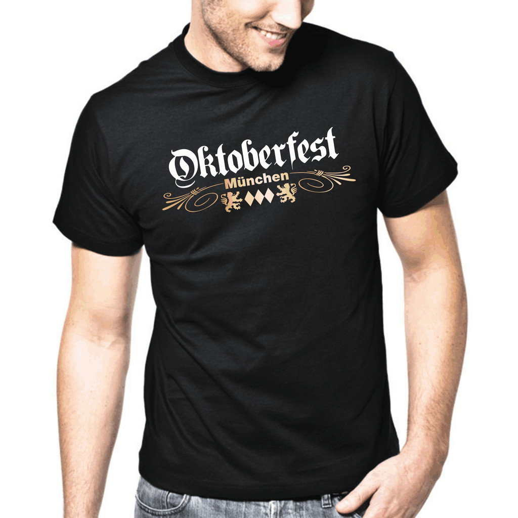 Áo thun in kim loại vàng Oktoberfest Munich Wiesn Munich Bavaria