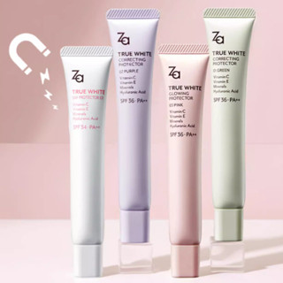  Kem cô lập za che giấu lỗ chân lông và làm sáng tông màu da za lớp lót trang điểm lỗ chân lông vô hình làm sáng màu da sơn lót trang điểm ba trong một lỗ chân lông vô hình làm sáng tông màu da dầu con 