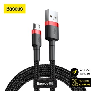Cáp sạc nhanh Baseus Cafule Micro USB cho Smartphone Android Samsung/ Xiaomi/ Oppo/ Asus/ Huawei (2.4A, QC 3.0 siêu bền)