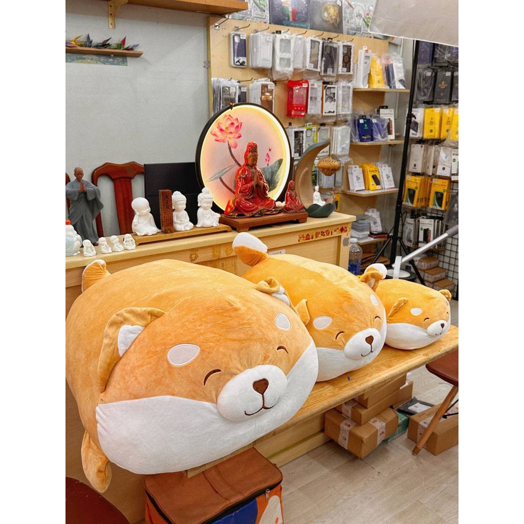 Thú nhồi bông Chó corgi hột mít tròn lũm- Gấu bông hình chó corgi Ngyễn Gia group Cao Đạt Q5: