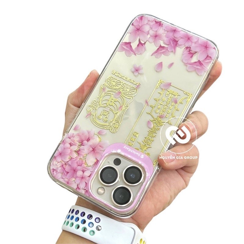 Ốp siu mỏng chống shock Switcheasy hoa anh đào 3D cho iP 13 pro max/13 pro/13 tại Nguyễn Gia group