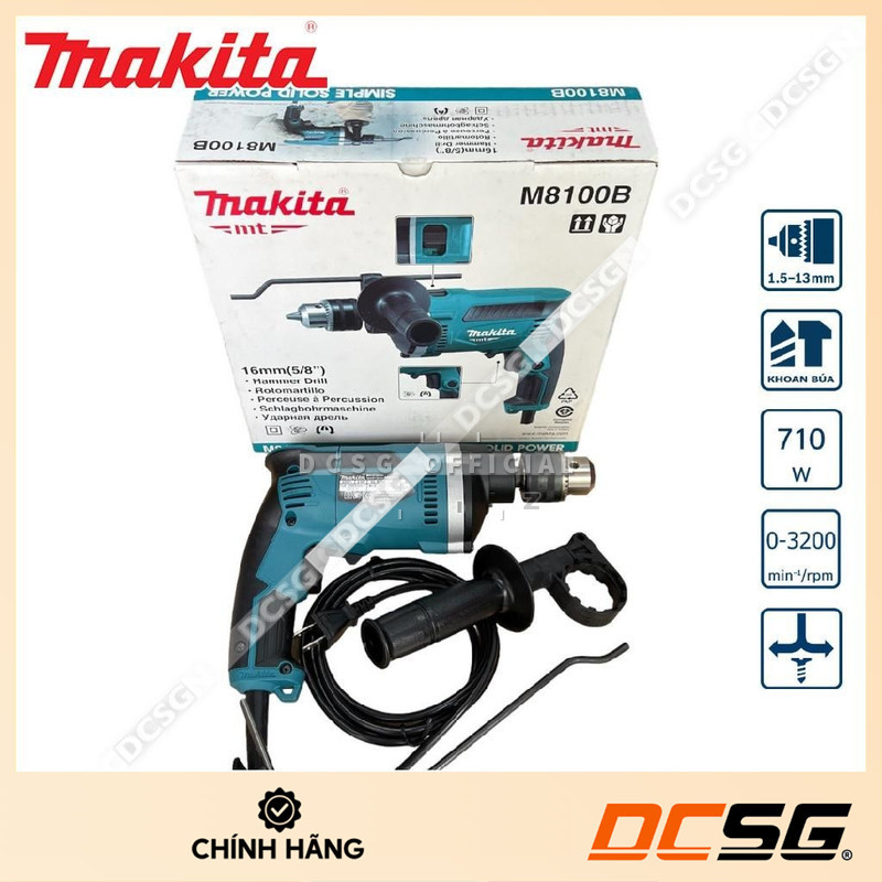 Máy khoan búa dùng điện 16mm-710W Makita M8100B | DCSG Store