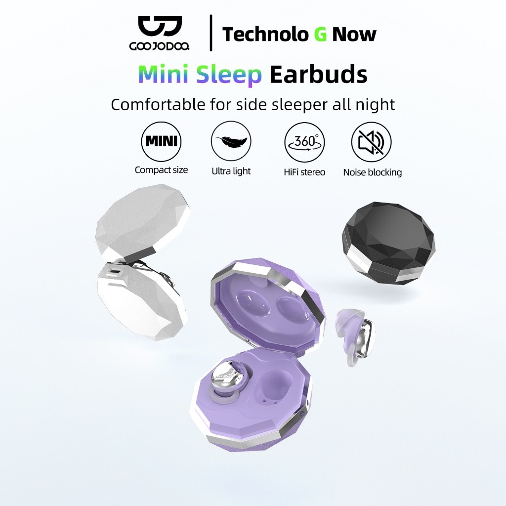 Tai nghe Bluetooth 5.3 Goojodoq giảm tiếng ồn khi ngủ, tai nghe không dây nhẹ và thoải mái, siêu chờ | BigBuy360 - bigbuy360.vn