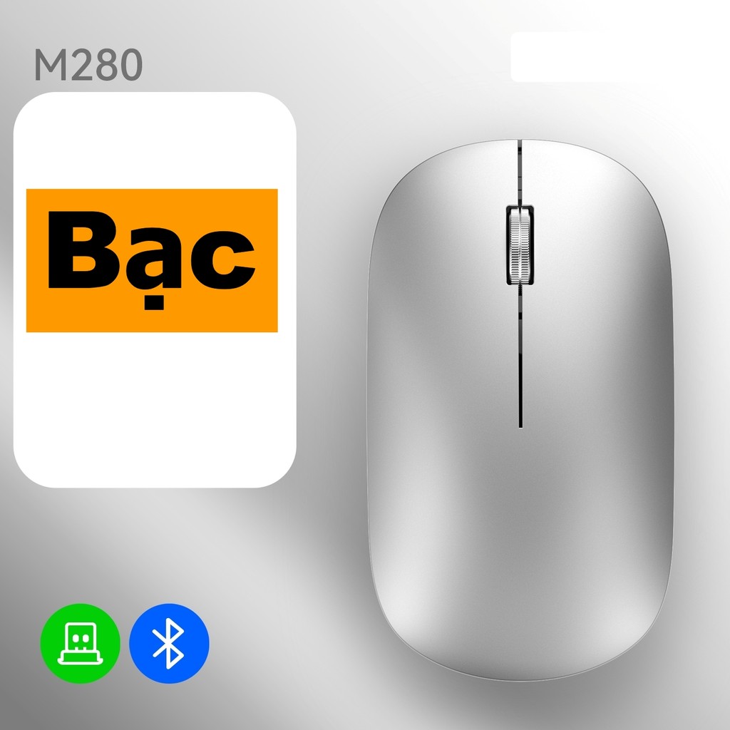 Chuột Không Dây M280 Chống Ồn Tích Hợp Kết Nối Bluetooth + USB 2.4Ghz Làm Việc Chơi Game Văn Phòng | BigBuy360 - bigbuy360.vn