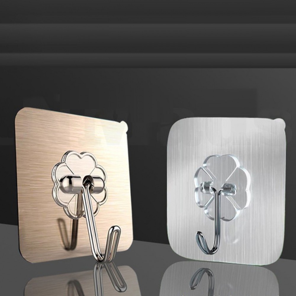 Seamless Hook 6*6cm Hanging Plastic Strong Adhesive Wall Mounted High Quality