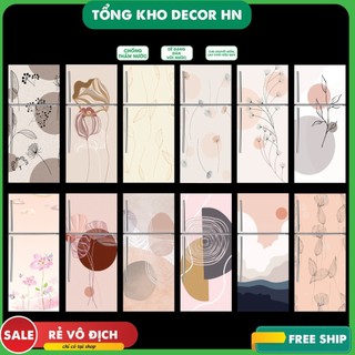  MIẾNG DÁN TỦ LẠNH - Decal Dán Tủ Lạnh Máy Giặt Phong Cách Vintage siêu đẹp. Che vết xước vệt bẩn 