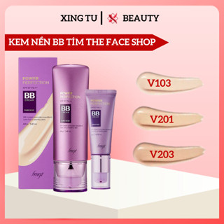  Kem Nền BB The Face Shop Power Perfection SPF37 PA++ 40g Kem Nền BB Tím Che Phủ Khuyết Điểm Hàn Quốc- Xingtu Beauty 