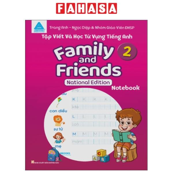 Sách - Tập Viết Và Học Từ Vựng Tiếng Anh - Family And Friends 2 - National Edition - Notebook