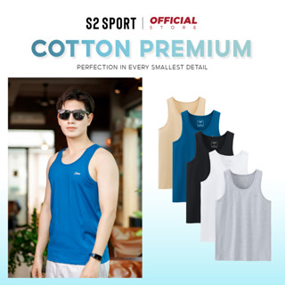 Áo ba lỗ nam S2 SPORT áo sát nách cotton cao cấp mặc hè thoáng mát, thấm hút mồ hôi tốt - STT01
