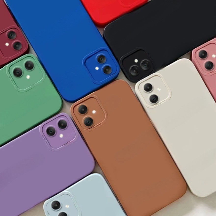 Dành Cho Samsung Galaxy A05 Ốp Lưng Samsung A05 Capas Mới Bảo Vệ Camera Màu Silicon Chống Sốc TPU Mề